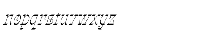 Gothalian Light Slant Cd Font LOWERCASE