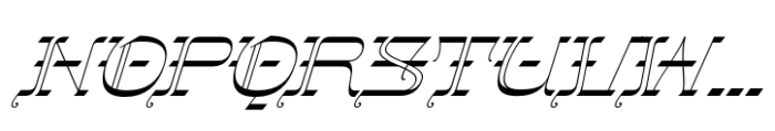 Gothalian Light Slant Xp Font UPPERCASE