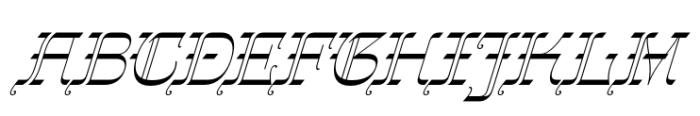 Gothalian Light Slant Font UPPERCASE