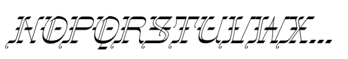 Gothalian Light Slant Font UPPERCASE