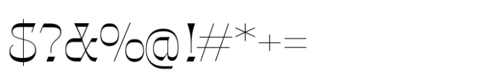 Gothalian Light Font OTHER CHARS