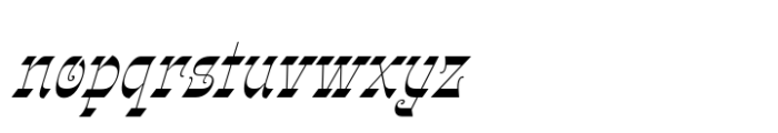 Gothalian Medium Slant Cd Font LOWERCASE