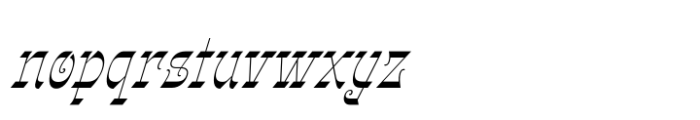Gothalian Regular Slant Cd Font LOWERCASE