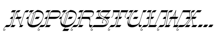 Gothalian Regular Slant Font UPPERCASE