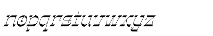 Gothalian Regular Slant Font LOWERCASE