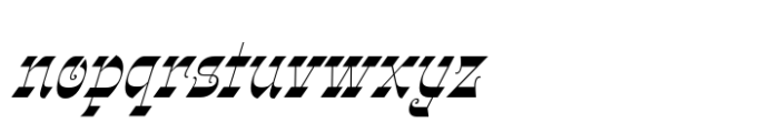 Gothalian Semi Bold Slant Cd Font LOWERCASE