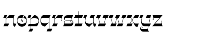 Gothalian Semi Bold Font LOWERCASE