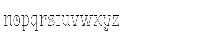 Gothalian Thin Cd Font LOWERCASE