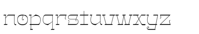 Gothalian Thin Xp Font LOWERCASE