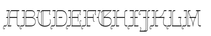 Gothalian Thin Font UPPERCASE