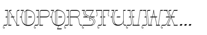 Gothalian Thin Font UPPERCASE