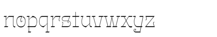 Gothalian Thin Font LOWERCASE