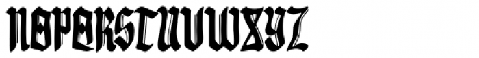 Gotheau Font UPPERCASE