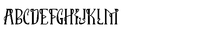 Gothen Font UPPERCASE