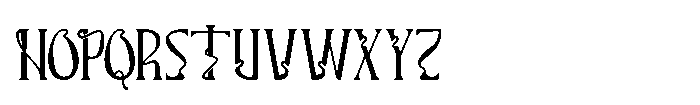 Gothen Font UPPERCASE