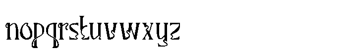 Gothen Font LOWERCASE