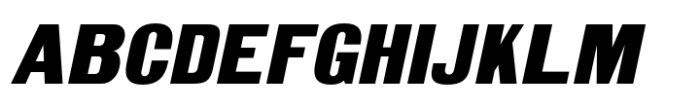 Gothic Grotesk JNL Oblique Font UPPERCASE