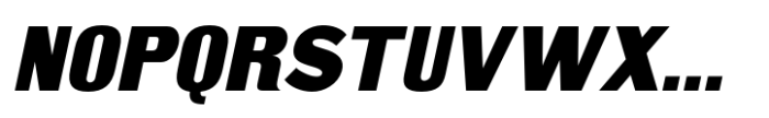 Gothic Grotesk JNL Oblique Font UPPERCASE