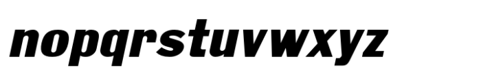 Gothic Grotesk JNL Oblique Font LOWERCASE