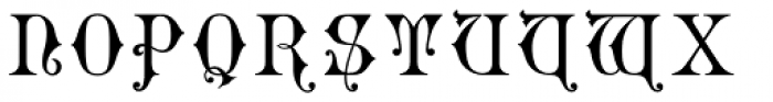 Gothic Initials Six Font UPPERCASE