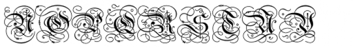 Gothic Initials Font LOWERCASE