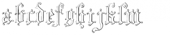 Gothic Shadow Font LOWERCASE