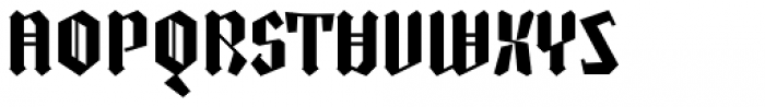 Gothic Tantrum Regular Font UPPERCASE