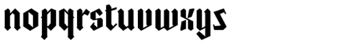 Gothic Tantrum Regular Font LOWERCASE