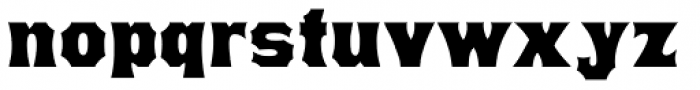 Gothic Tuscan Concave Font LOWERCASE