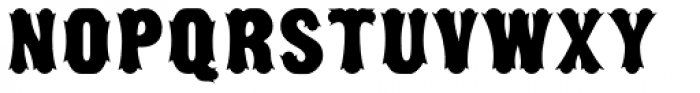 Gothic Tuscan Condensed Medium Font UPPERCASE