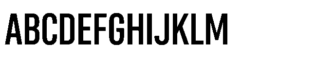 Gothig Condensed Bold Font UPPERCASE