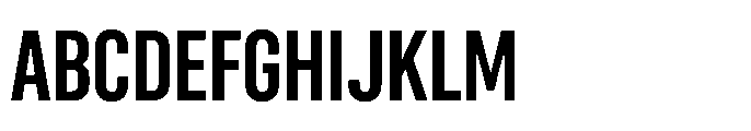 Gothig Condensed Extra Bold Font UPPERCASE