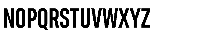 Gothig Condensed Extra Bold Font UPPERCASE