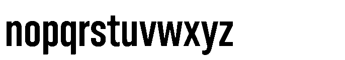 Gothig Condensed Extra Bold Font LOWERCASE