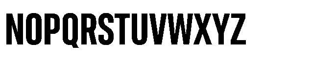 Gothig Condensed Heavy Font UPPERCASE