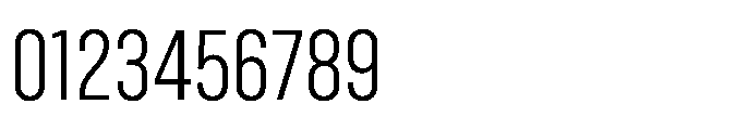 Gothig Condensed Light Font OTHER CHARS