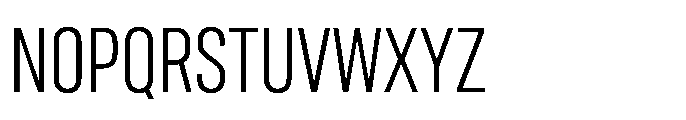 Gothig Condensed Light Font UPPERCASE