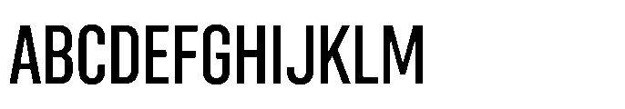 Gothig Condensed Semi Bold Font UPPERCASE