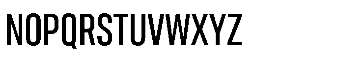 Gothig Condensed Semi Bold Font UPPERCASE