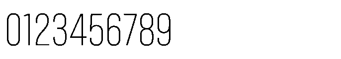 Gothig Condensed Thin Font OTHER CHARS