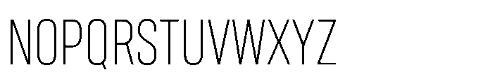 Gothig Condensed Thin Font UPPERCASE