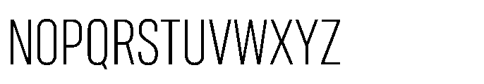 Gothig Condensed Ultra Light Font UPPERCASE