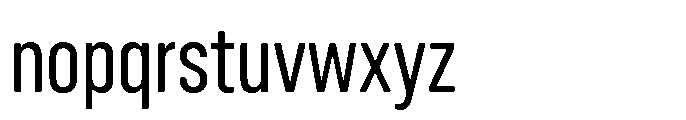 Gothig Round Condensed Medium Font LOWERCASE