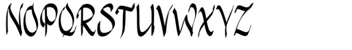 Gothy Black Regular Font UPPERCASE