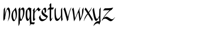 Gothy Black Regular Font LOWERCASE