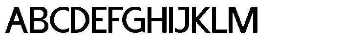 Gotib Font UPPERCASE