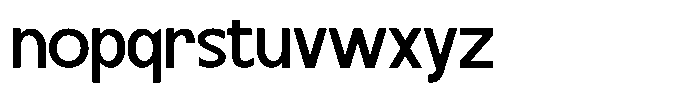 Gotib Font LOWERCASE