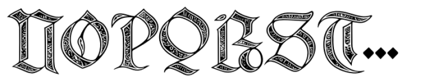 Gotika Ornament Font UPPERCASE