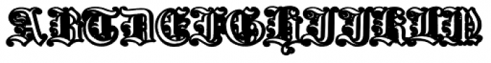 Gotische Bold Font UPPERCASE