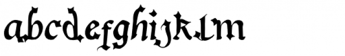 Gotische Calligraphic Font LOWERCASE